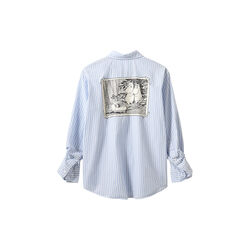 AbbySW Shirt, blue striped, Sofie Schnoor