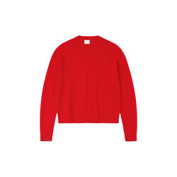 Lambswool Crewneck, signal red, FUB