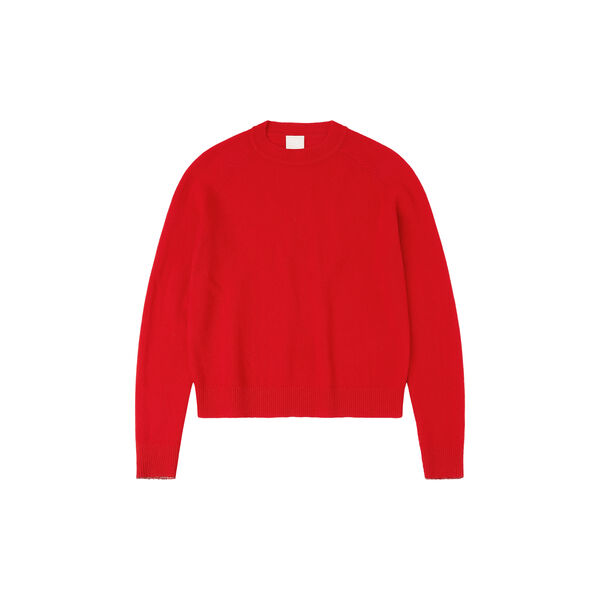 Lambswool Crewneck, signal red, FUB