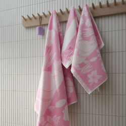 Mumi badehåndklæde seashells pink Mumi badehåndklæde seashells pink, Moomin Arabia