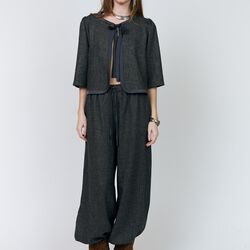 TrineLL Short Jacket 3/4, dark mokka, Lollys Laundry