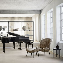 VIPP466 Lodge l&aelig;nestol, umber, Vipp