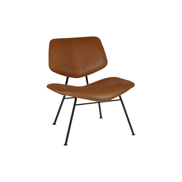 VL135 Cosy fuldpolstret loungestol, Savanne 30322/sort, VERMUND