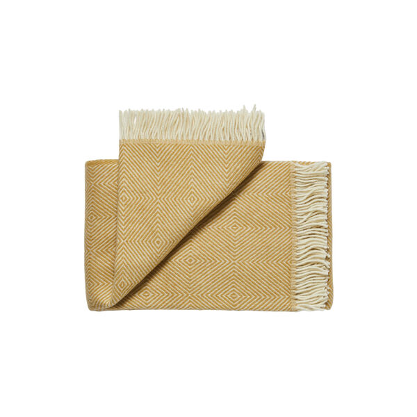 Fanø plaid, 0128 sunflower yellow, Silkeborg Uldspinderi