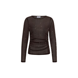 MaisieSZ Blouse, chocolate brown, Saint Tropez