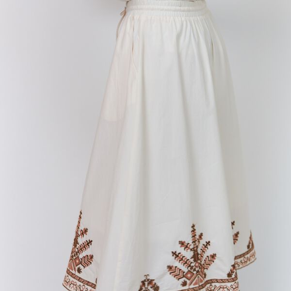 BristolLL Midi Skirt, creme, Lollys Laundry