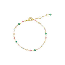 Armb&aring;nd med natursten, multi, Pure by Nat