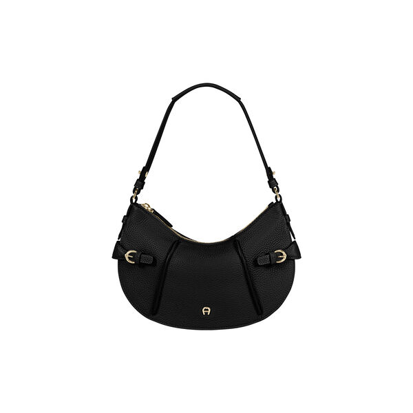 Cavallo Hobo Bag | Black | Skuldertaske, Aigner
