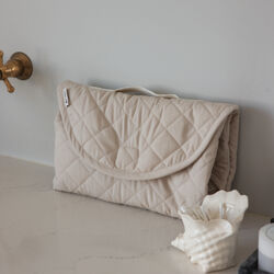 On-the-go pusleunderlag, morning beige, Sebra