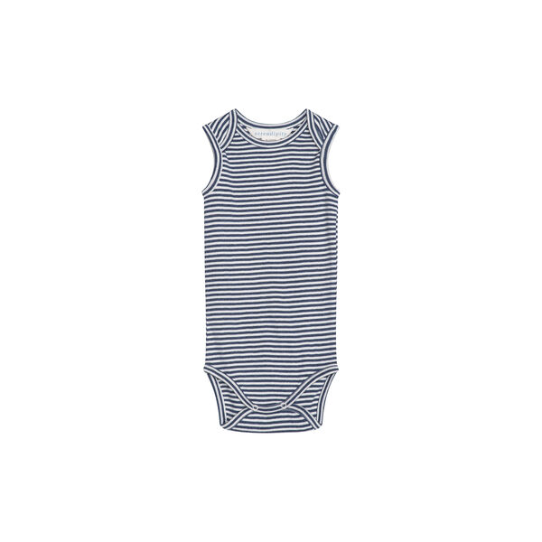 Baby Tank Stripe, navy/offwhite, Serendipity