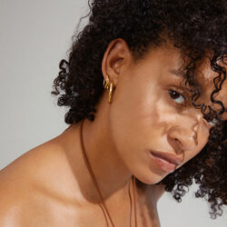 EVE Hoops 2-i-1 s&aelig;t, gold plated, Pilgrim