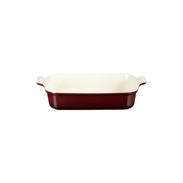 Heritage rektangulært fad 32 cm, garnet, Le Creuset