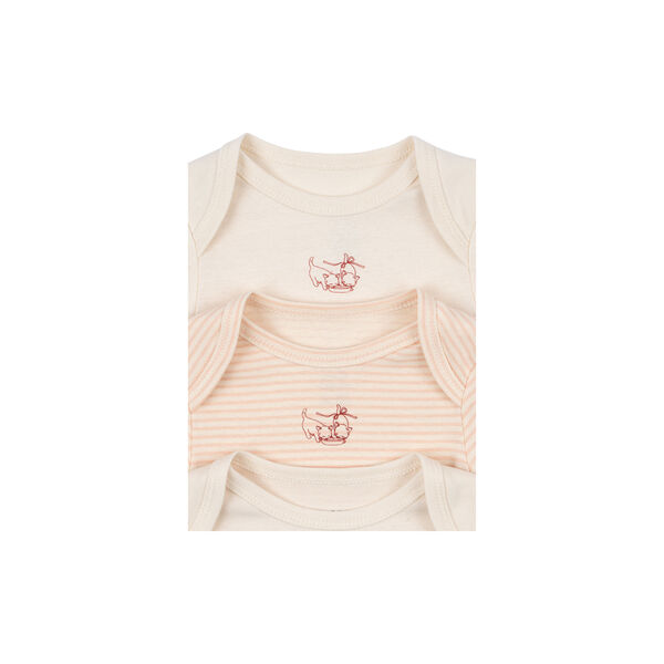Fio Stripe 3-pack LS Body, blush mix, Konges Sløjd