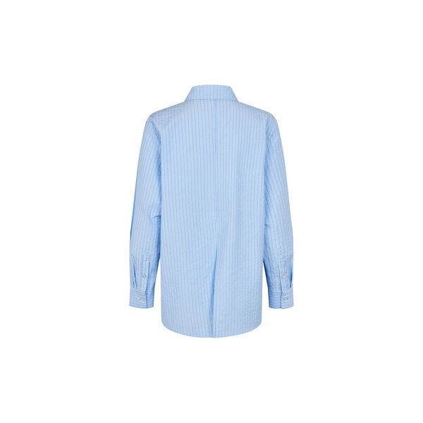 Viggemd stripe shirt, blue and white stripe, Modstr&ouml;m