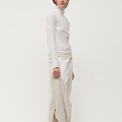 Gentle Turtleneck, pure ecru, Aiayu