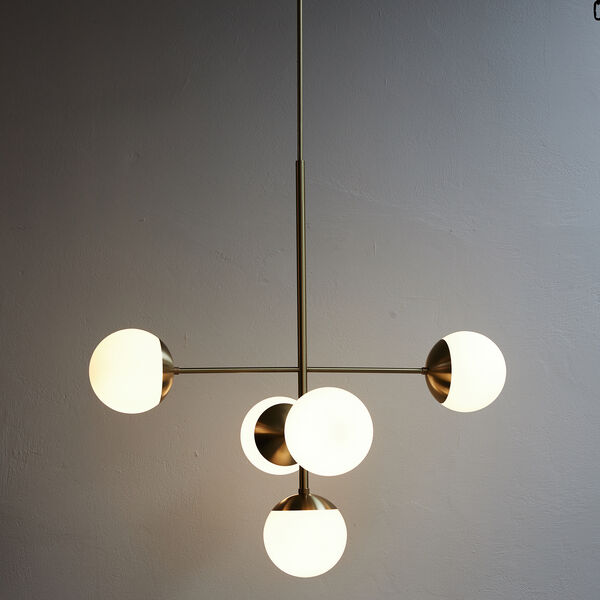 Lord Diva Pendant, brass/opal, Rubn