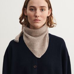 Lambswool bandana, oat melange, FUB