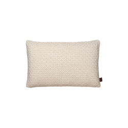 Strikket Pude Square | Beige Melange, By LOHN