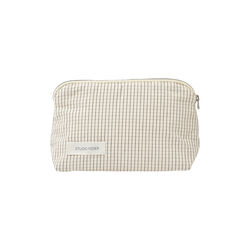 CELIA MINI TOILETTASKE, creme black plaid, Studio Feder