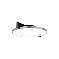 INLAY ROUND C2 loft-/v&aelig;glampe, matt black/satin silver, LIGHT-POINT