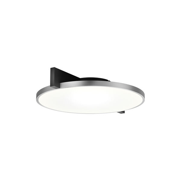 INLAY ROUND C2 loft-/væglampe, matt black/satin silver, LIGHT-POINT