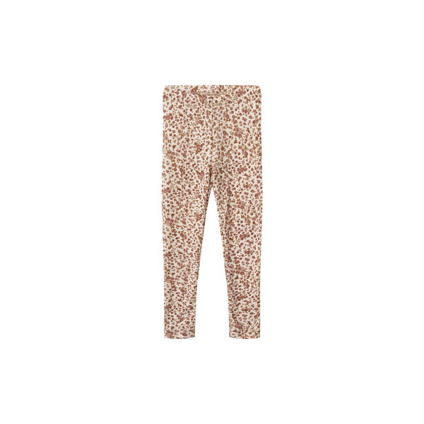 Wool Leggings Agi, 2475 rose flowers, Wheat