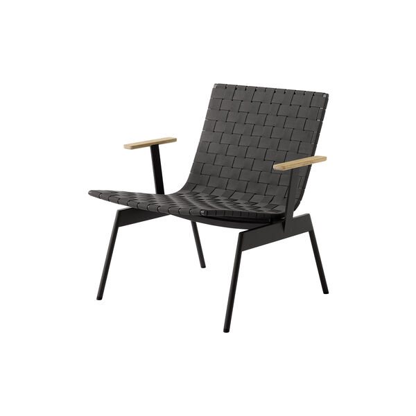 Ville AV45 Outdoor Lounge Chair, warm black, &Tradition
