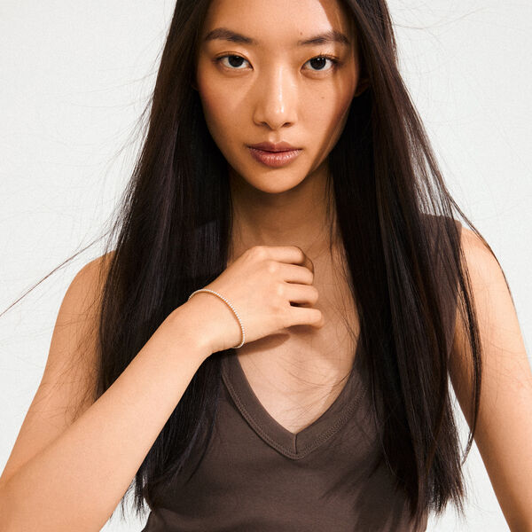 ARASH perle armbånd, guldbelagt, Pilgrim