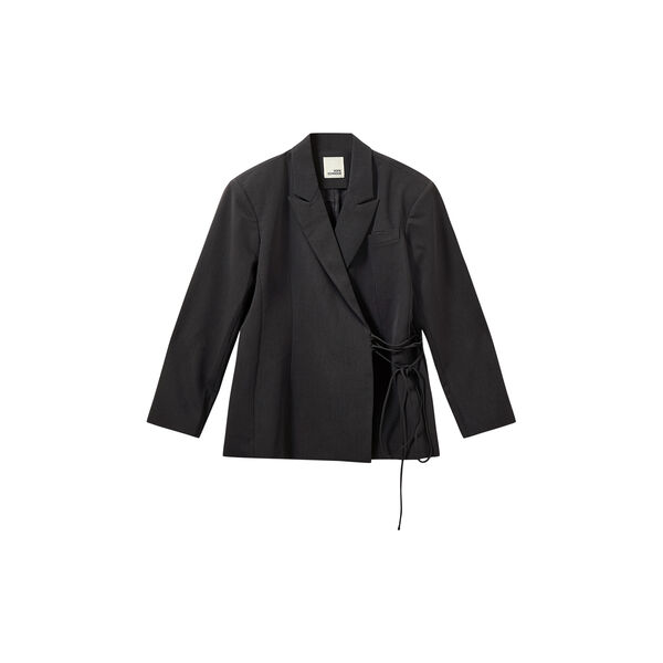SussieSW Tie String Blazer, dark grey, Sofie Schnoor