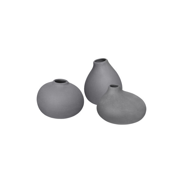 NONA Vase Set 3 pcs, pewter, Blomus