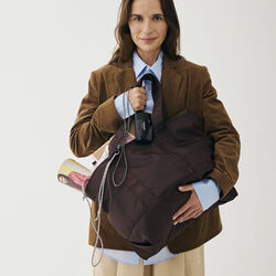 Day RE-Mono Tote, chocolate plum, DAY ET