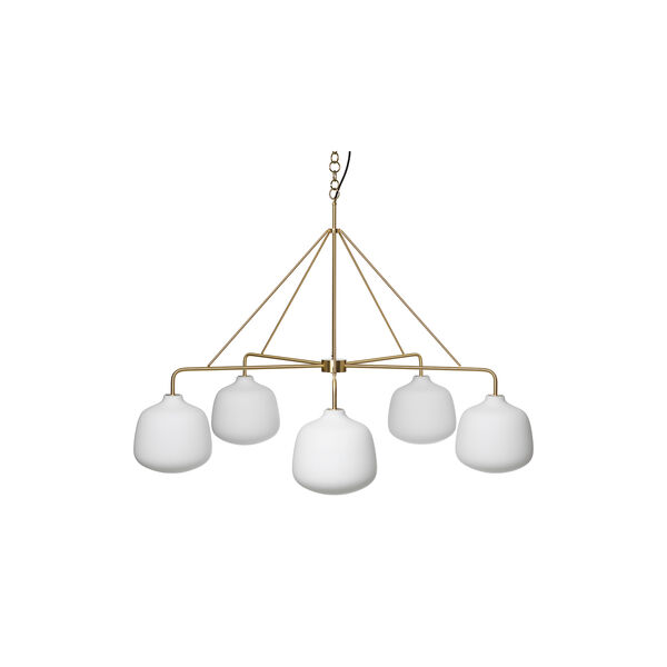 Holborn 5 Chandelier, brass Holborn 5 Chandelier, brass, Rubn