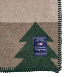 Holiday Tree Throw, beige/green, Lexington
