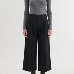 Marjo Cropped Pants, black, Basic Apparel