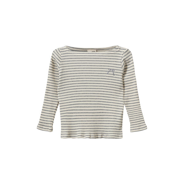 StephieKB T-Shirt Long Sleeve, grey striped, Sofie Schnoor