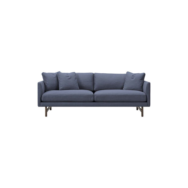 5552 Calmo 95 2 pers. sofa, mørkeblå/røget eg, Fredericia Furniture