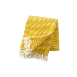 Knut Uld plaid, saffron, Klippan Yllefabrik