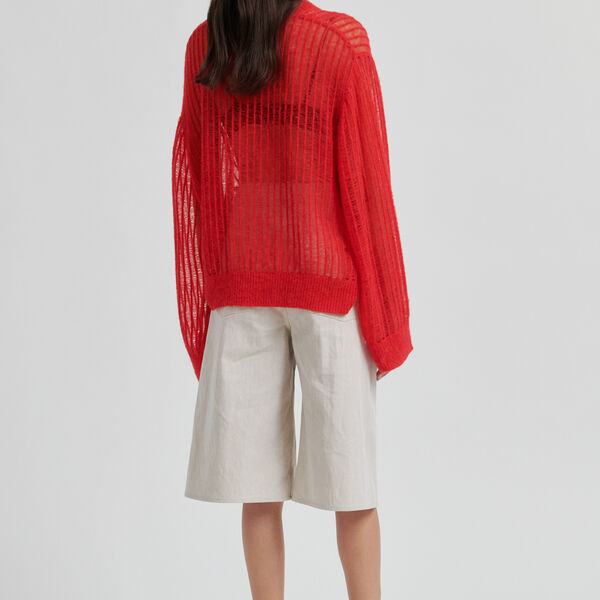 Georgina Knit O-Neck, poinciana, Second Female