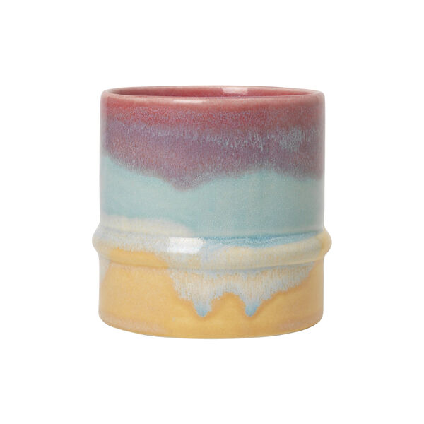 Poppery krus, pink/mint/gul, Kähler