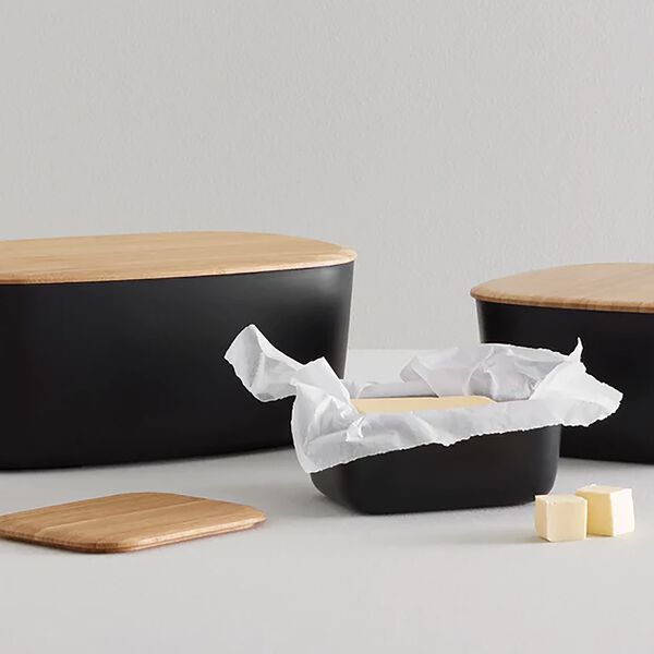 BOX-IT brødkasse 23 cm, black, RIG-TIG