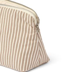 Celia toilettaske mini, brown beach stripe, Studio Feder
