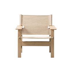 The Canvas Chair loungestol, olieret eg/kanvas, Fredericia Furniture