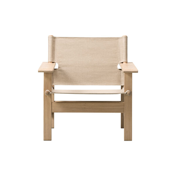 The Canvas Chair loungestol, olieret eg/kanvas, Fredericia Furniture