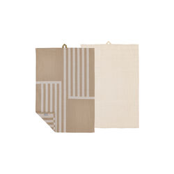 Reflection viskestykke, warm taupe, Södahl