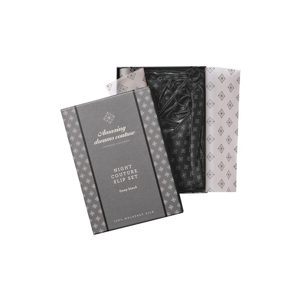 Amazing Dreams Silky Night Couture natsæt, deep black, Amazing Space