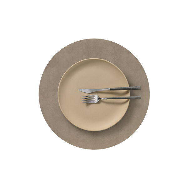 Nupo d&aelig;kkeserviet Circle L, nomad grey, LIND DNA