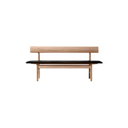 The Mogensen Bench bænk, olieret eg/black, Fredericia Furniture