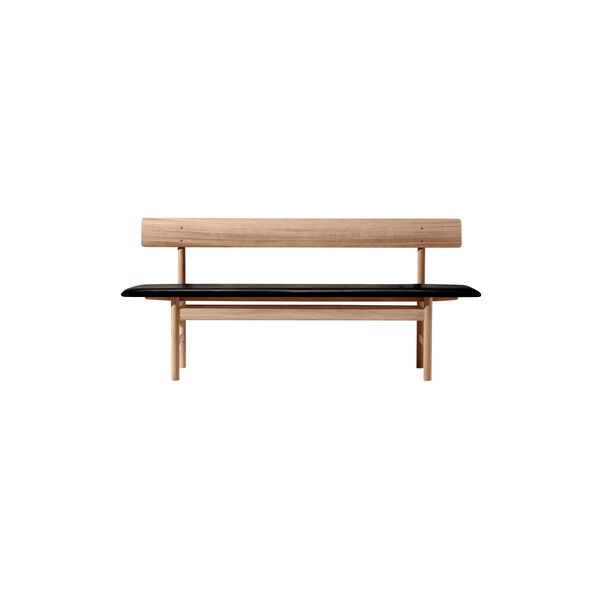 The Mogensen Bench bænk, olieret eg/black The Mogensen Bench bænk, olieret eg/black, Fredericia Furniture