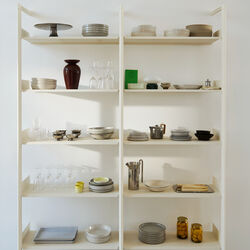 Rombe IF1 & IF4 Shelving System Configuration A, alabaster Rombe IF1 & IF4 Shelving System Configuration A, alabaster, &Tradition