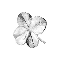 Firkløver broche, sølv, Flora Danica Jewellery